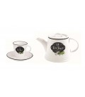 Šálka s podšálkou Tea Time Kitchen Basic