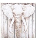 Obraz ručne maľovaný Slon na dreve